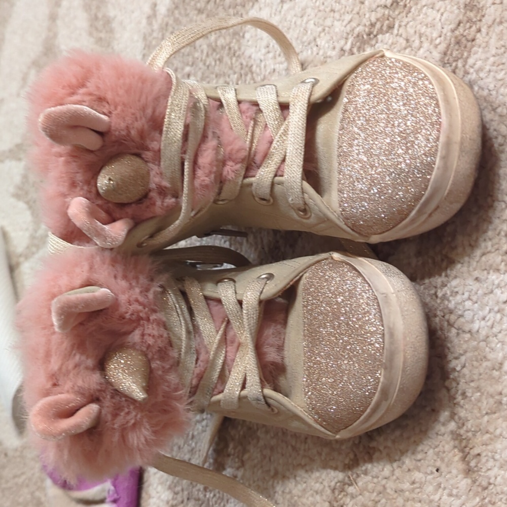 Cat & Jack glitter unicorn sneakers size 11